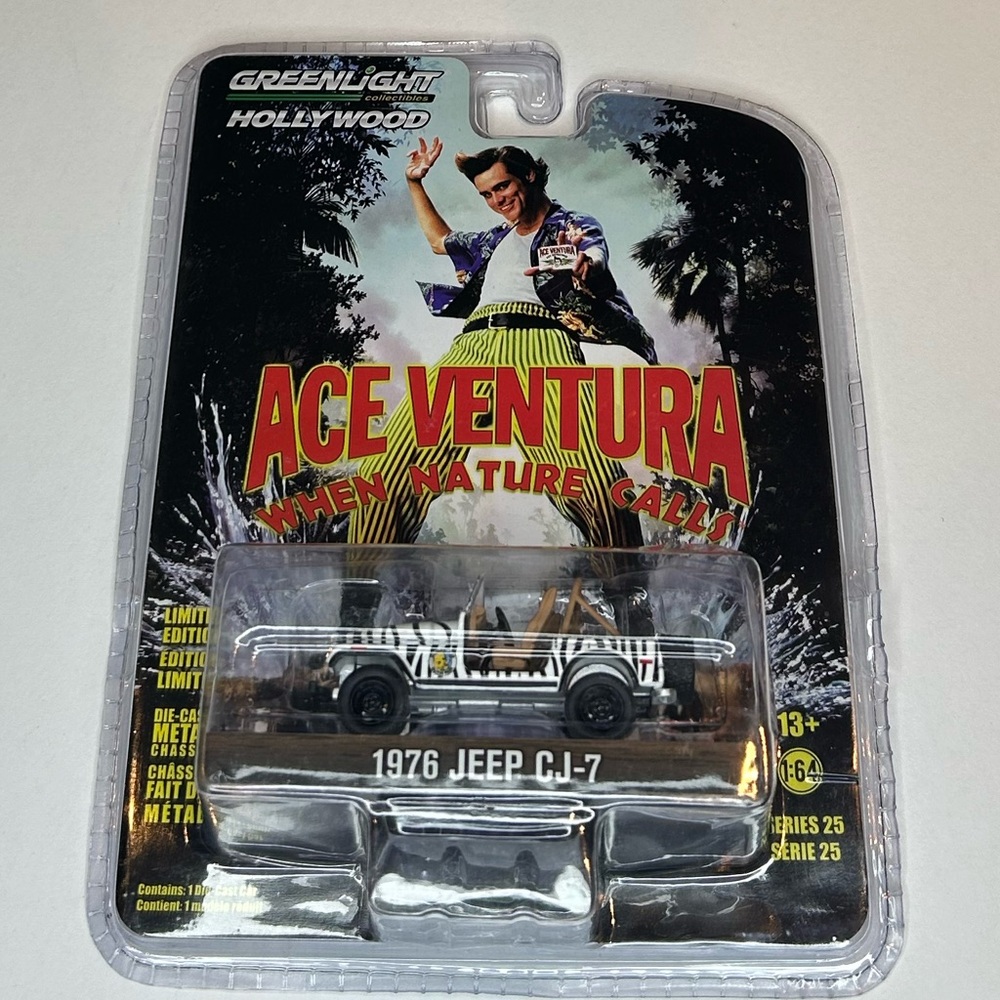 Ace Ventura Toy Car Collectible Rare Greenlight Hollywood Machine Jim Carey